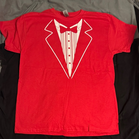 Gildan Other - Gildan Red Tuxedo Graphic Tee